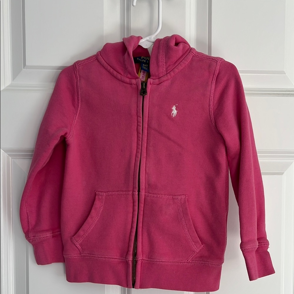 Polo by Ralph Lauren Pink Fleece Zip-Up Hoodie